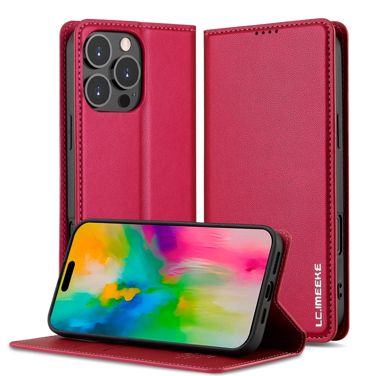 Custodia per telefono in PU con texture fine e satinata serie L1 LC.IMEEKE, For iPhone Air, For iPhone 16 Pro Max, For iPhone 16 Pro, For iPhone 16 Plus