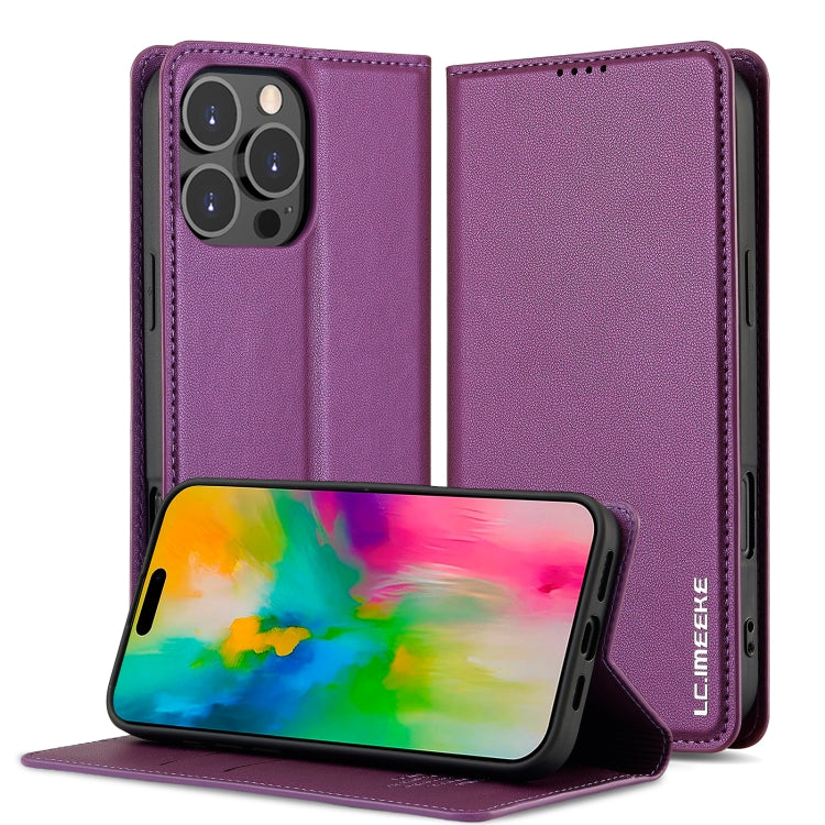 Custodia per telefono in PU con texture fine e satinata serie L1 LC.IMEEKE, For iPhone Air, For iPhone 16 Pro Max, For iPhone 16 Pro, For iPhone 16 Plus