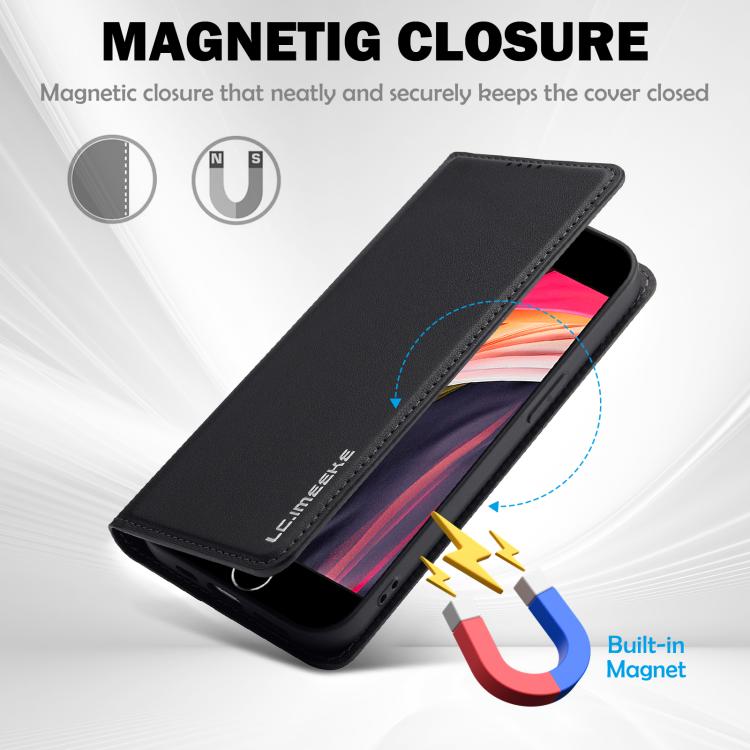 Custodia per telefono in PU con texture fine e satinata serie L1 LC.IMEEKE, For iPhone 16e, For iPhone 16 Pro Max, For iPhone 16 Pro, For iPhone 16 Plus