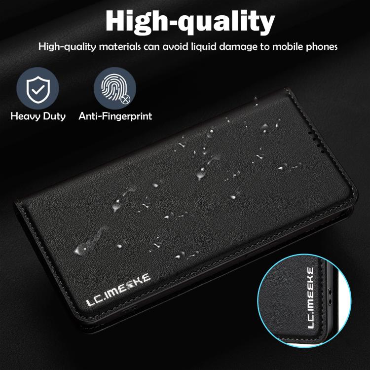 Custodia per telefono in PU con texture fine e satinata serie L1 LC.IMEEKE, For iPhone 16e, For iPhone 16 Pro Max, For iPhone 16 Pro, For iPhone 16 Plus