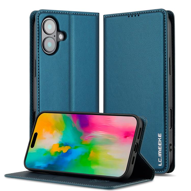 Custodia per telefono in PU con texture fine e satinata serie L1 LC.IMEEKE, For iPhone 16e / 17e, For iPhone 17 Pro Max, For iPhone 17 Pro, For iPhone 17