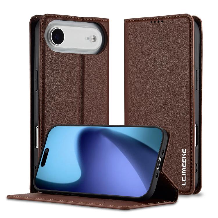 Custodia per telefono in PU con texture fine e satinata serie L1 LC.IMEEKE, For iPhone Air, For iPhone 16 Pro Max, For iPhone 16 Pro, For iPhone 16 Plus