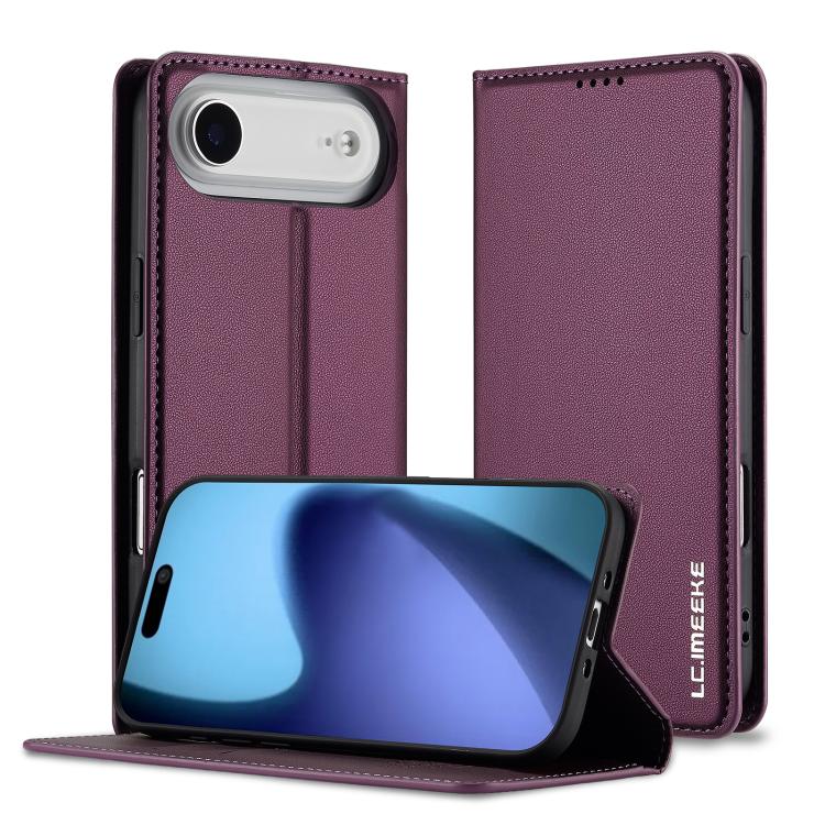 Custodia per telefono in PU con texture fine e satinata serie L1 LC.IMEEKE, For iPhone Air, For iPhone 16 Pro Max, For iPhone 16 Pro, For iPhone 16 Plus