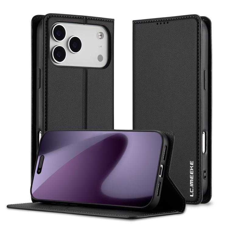 Custodia per telefono in PU con texture fine e satinata serie L1 LC.IMEEKE, For iPhone 16e / 17e, For iPhone 17 Pro Max, For iPhone 17 Pro, For iPhone 17
