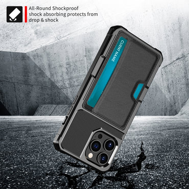 Custodia per telefono con slot per schede ZM02, For iPhone 15 Pro Max, For iPhone 15 Pro, For iPhone 15 Plus, For iPhone 15