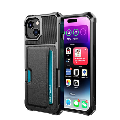 Custodia per telefono con slot per schede ZM02, For iPhone 15 Pro Max, For iPhone 15 Pro, For iPhone 15 Plus, For iPhone 15