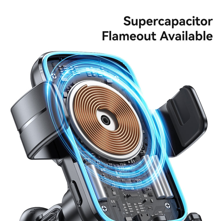 USAMS CD230 15W Accurate Aligment Supporto per telefono da auto con ricarica wireless e ventosa, CD230