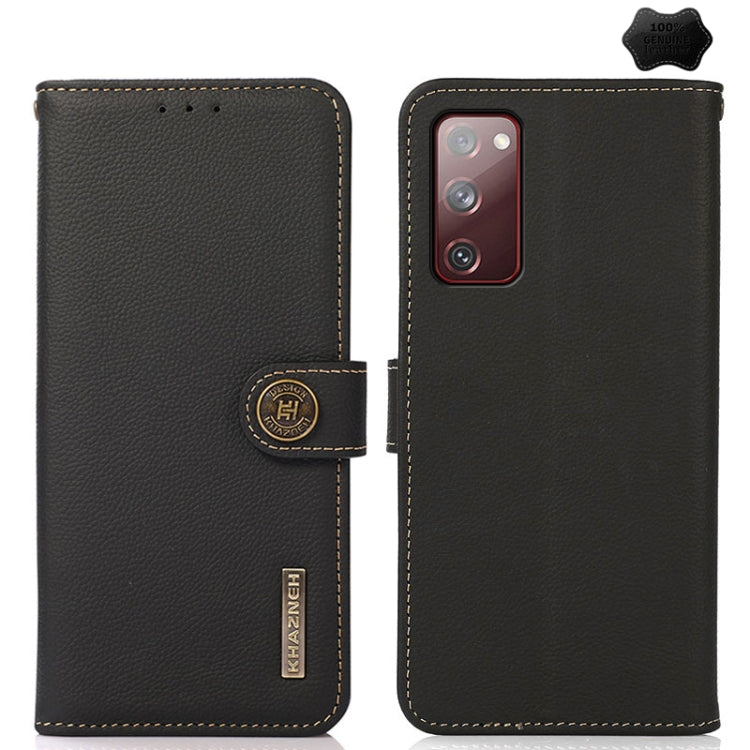 Custodia per telefono RFID in vera pelle KHAZNEH Custer, For Samsung Galaxy A07 5G, For Samsung Galaxy A17 5G, For Samsung Galaxy A56 5G, For Samsung Galaxy A26 5G, For Samsung Galaxy A36, For Samsung Galaxy A16 5G, For Samsung Galaxy A06 4G