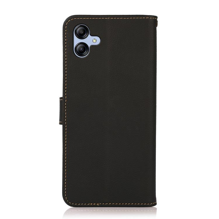 Custodia per telefono RFID in vera pelle KHAZNEH Custer, For Samsung Galaxy A07 5G, For Samsung Galaxy A17 5G, For Samsung Galaxy A56 5G, For Samsung Galaxy A26 5G, For Samsung Galaxy A36, For Samsung Galaxy A16 5G, For Samsung Galaxy A06 4G