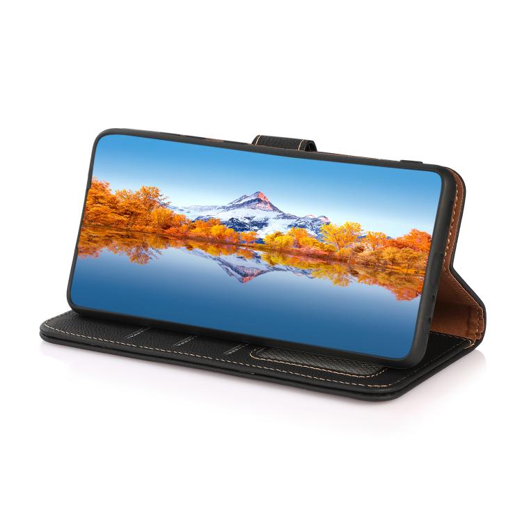 Custodia per telefono RFID in vera pelle KHAZNEH Custer, For Samsung Galaxy A07 5G, For Samsung Galaxy A17 5G, For Samsung Galaxy A56 5G, For Samsung Galaxy A26 5G, For Samsung Galaxy A36, For Samsung Galaxy A16 5G, For Samsung Galaxy A06 4G
