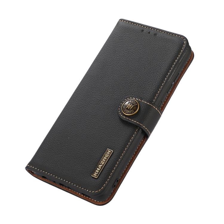 Custodia per telefono RFID in vera pelle KHAZNEH Custer, For Samsung Galaxy A07 5G, For Samsung Galaxy A17 5G, For Samsung Galaxy A56 5G, For Samsung Galaxy A26 5G, For Samsung Galaxy A36, For Samsung Galaxy A16 5G, For Samsung Galaxy A06 4G