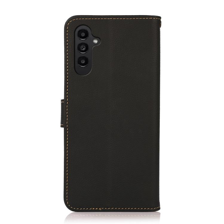 Custodia per telefono RFID in vera pelle KHAZNEH Custer, For Samsung Galaxy A17 5G/A18 5G, For Samsung Galaxy A37 5G, For Samsung Galaxy A27 5G, For Samsung Galaxy A07 5G, For Samsung Galaxy A56 5G, For Samsung Galaxy A26 5G, For Samsung Galaxy A36    ...