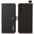 Custodia per telefono RFID in vera pelle KHAZNEH Custer, For Samsung Galaxy A17 5G/A18 5G, For Samsung Galaxy A37 5G, For Samsung Galaxy A27 5G, For Samsung Galaxy A07 5G, For Samsung Galaxy A56 5G, For Samsung Galaxy A26 5G, For Samsung Galaxy A36    ...