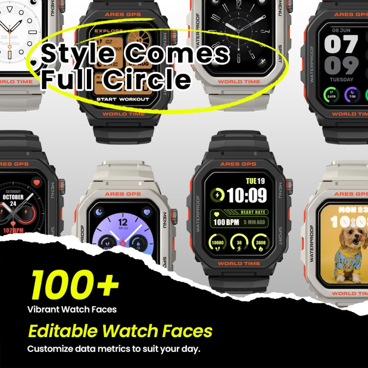 Zeblaze Ares GPS – Smartwatch Robusto con GPS Integrato, Cardiofrequenzimetro e Monitor Ossigeno (Pulse Ox)