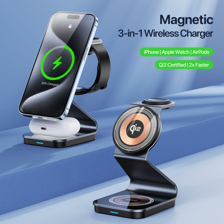 DUZZONA W21 Qi2 15W 3 in 1 Supporto Caricabatterie Magnetico Wireless, W21