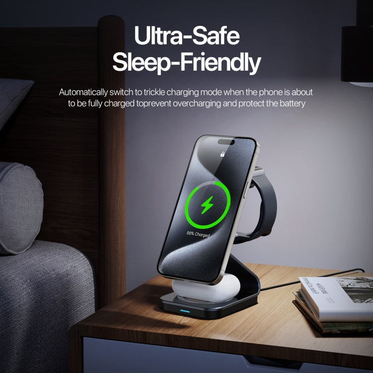DUZZONA W21 Qi2 15W 3 in 1 Supporto Caricabatterie Magnetico Wireless, W21