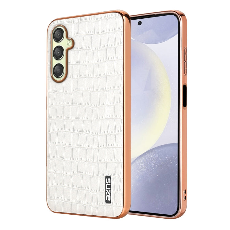 Custodia per telefono con copertura totale AZNS con struttura elettrolitica e texture coccodrillo