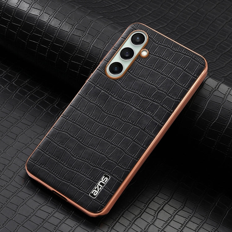 Custodia per telefono con copertura totale AZNS con struttura elettrolitica e texture coccodrillo
