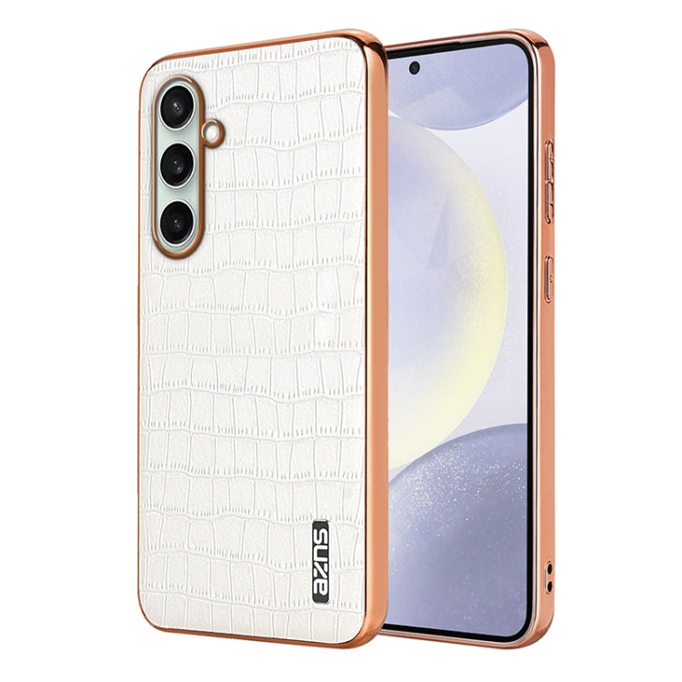Custodia per telefono con copertura totale AZNS con struttura elettrolitica e texture coccodrillo, For Samsung Galaxy A56 5G, For Samsung Galaxy A26 5G, For Samsung Galaxy A36, For Samsung Galaxy A16 5G