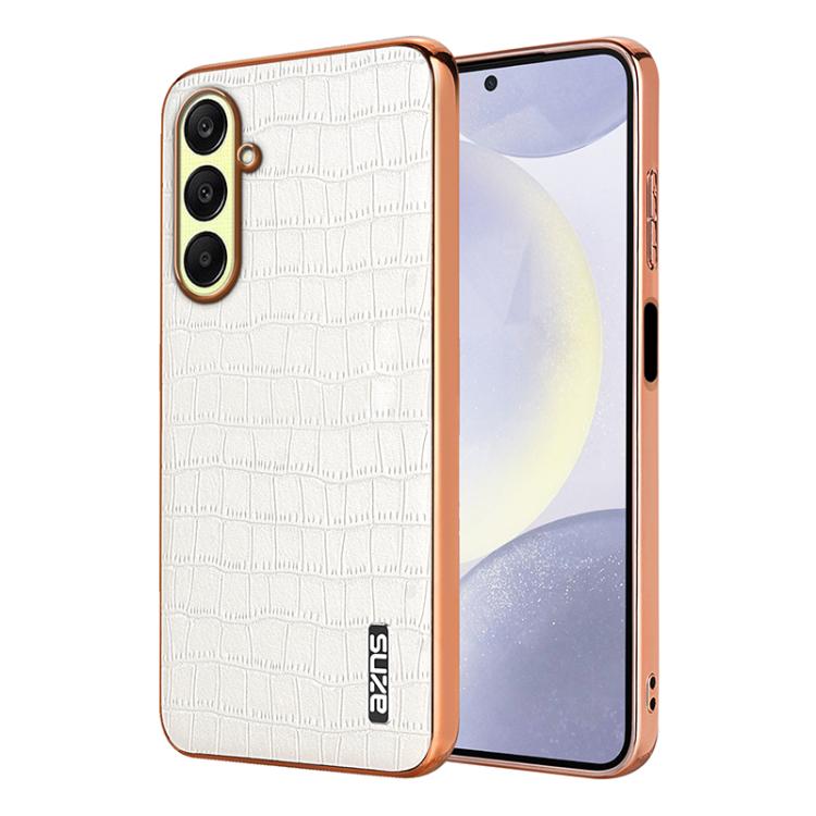 Custodia per telefono con copertura totale AZNS con struttura elettrolitica e texture coccodrillo, For Samsung Galaxy A56 5G, For Samsung Galaxy A26 5G, For Samsung Galaxy A36, For Samsung Galaxy A16 5G
