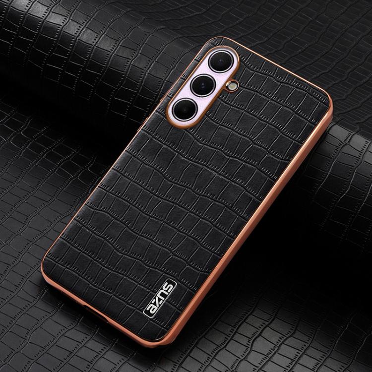 Custodia per telefono con copertura totale AZNS con struttura elettrolitica e texture coccodrillo, For Samsung Galaxy A56 5G, For Samsung Galaxy A26 5G, For Samsung Galaxy A36, For Samsung Galaxy A16 5G