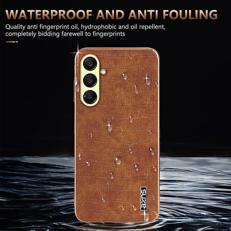 Custodia per telefono con copertura totale AZNS con struttura elettrolitica e texture coccodrillo