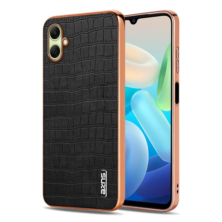 Custodia per telefono con copertura totale AZNS con struttura elettrolitica e texture coccodrillo, For Samsung Galaxy A57 5G, For Samsung Galaxy A37 5G, For Samsung Galaxy A17 4G / 5G, For Samsung Galaxy A07 4G