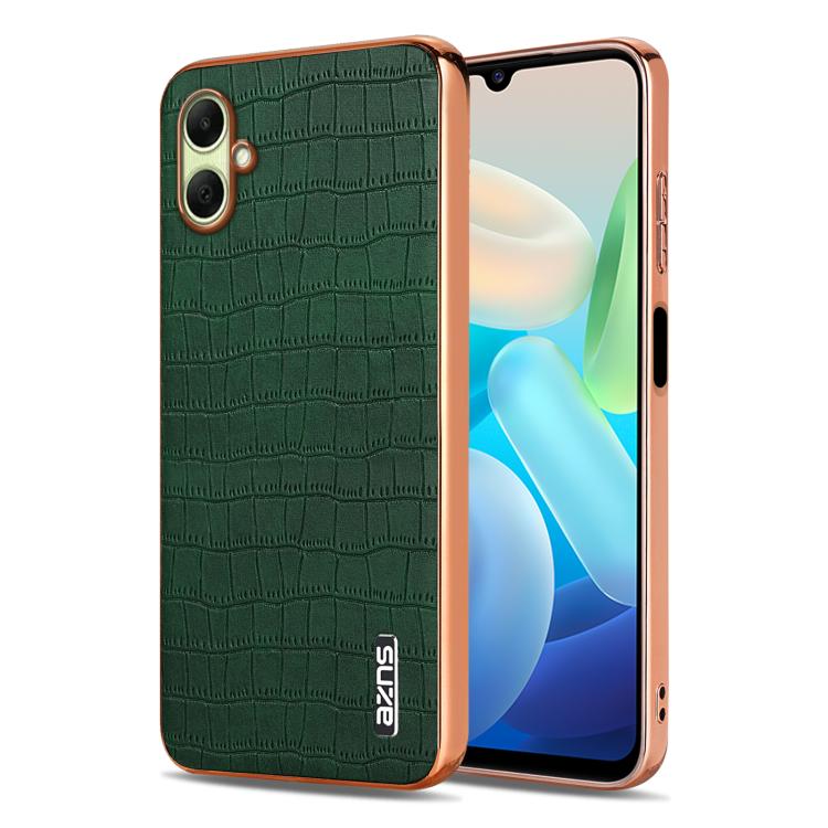 Custodia per telefono con copertura totale AZNS con struttura elettrolitica e texture coccodrillo