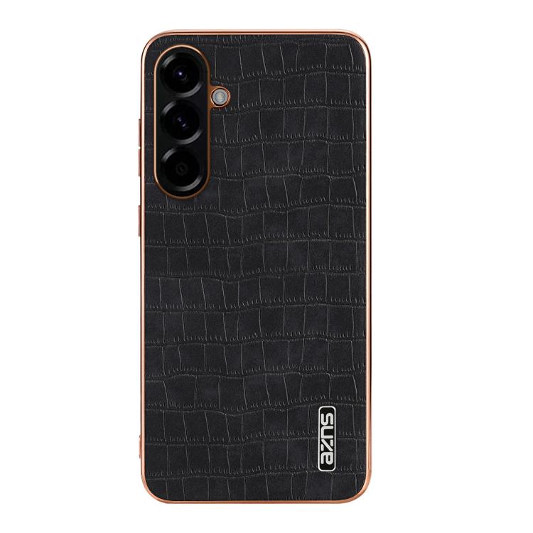 Custodia per telefono con copertura totale AZNS con struttura elettrolitica e texture coccodrillo, For Samsung Galaxy A57 5G, For Samsung Galaxy A37 5G, For Samsung Galaxy A17 4G / 5G, For Samsung Galaxy A07 4G