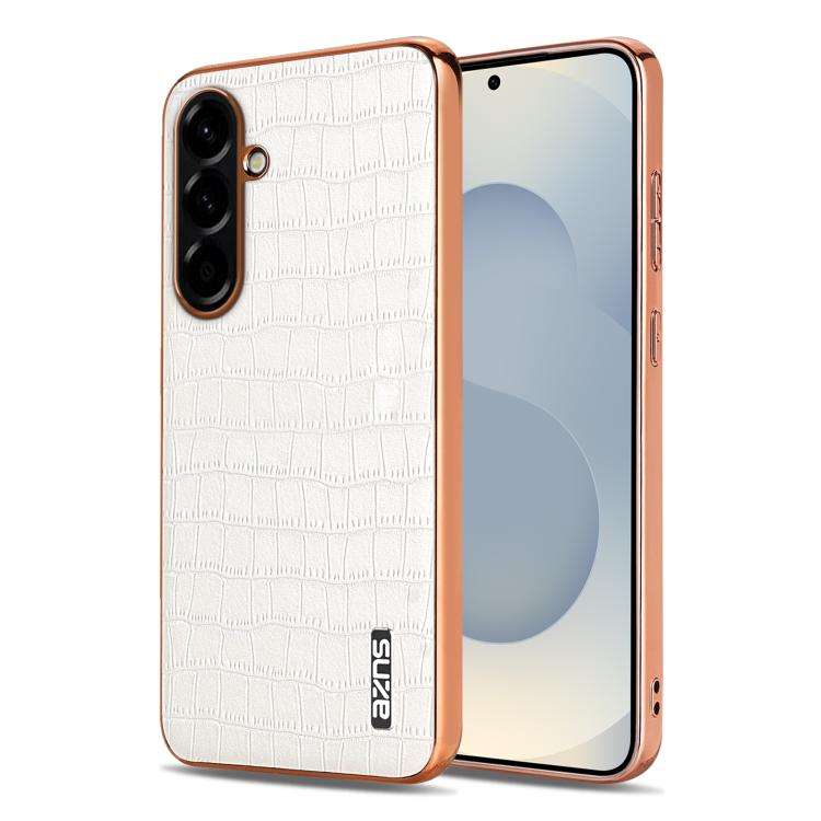 Custodia per telefono con copertura totale AZNS con struttura elettrolitica e texture coccodrillo, For Samsung Galaxy A57 5G, For Samsung Galaxy A37 5G, For Samsung Galaxy A17 4G / 5G, For Samsung Galaxy A07 4G