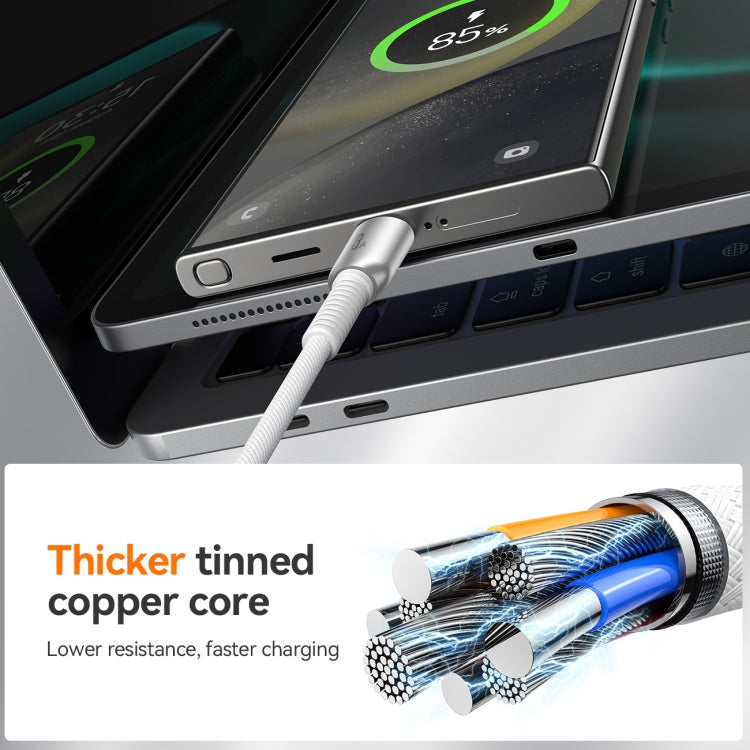 Cavo dati di ricarica rapida JOYROOM S-A51 Cutting-Edge Series 3A, lunghezza: 1,2 m, USB-A to Type-C Cable, USB-A to 8 Pin Cable, Type-C to Type-C Cable, Type-C to 8 Pin Cable