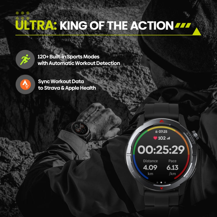 Zeblaze Stratos 3 Ultra 1.43 pollici Schermo Robusto Sportivo da Esterno GPS Smart Watch, Stratos 3 Ultra