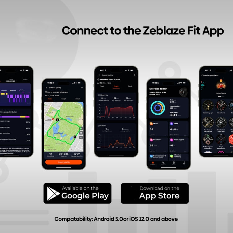 Zeblaze Stratos 3 Ultra 1.43 pollici Schermo Robusto Sportivo da Esterno GPS Smart Watch, Stratos 3 Ultra