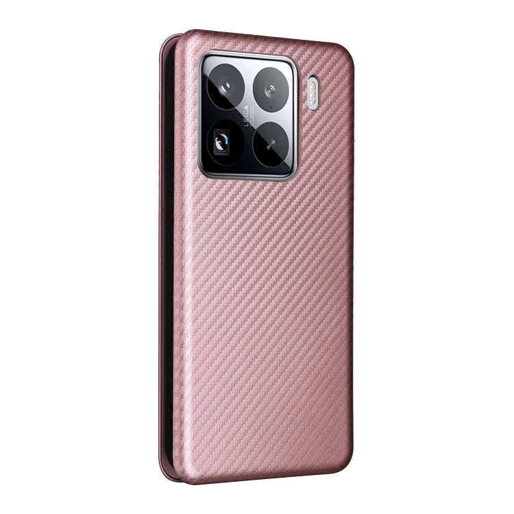 Custodia per telefono in pelle con texture in fibra di carbonio, For Xiaomi 15, For Xiaomi 14T Pro, For Xiaomi 14T