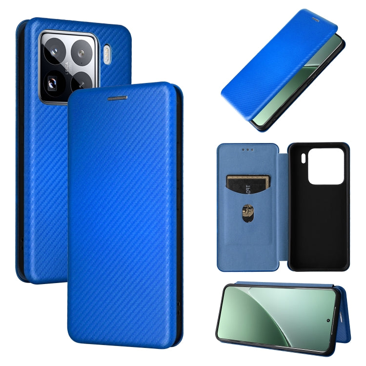 Custodia per telefono in pelle con texture in fibra di carbonio, For Xiaomi Poco X7 Pro / Redmi Turbo 4, For Xiaomi 15 Pro, For Xiaomi 15, For Xiaomi 14T Pro