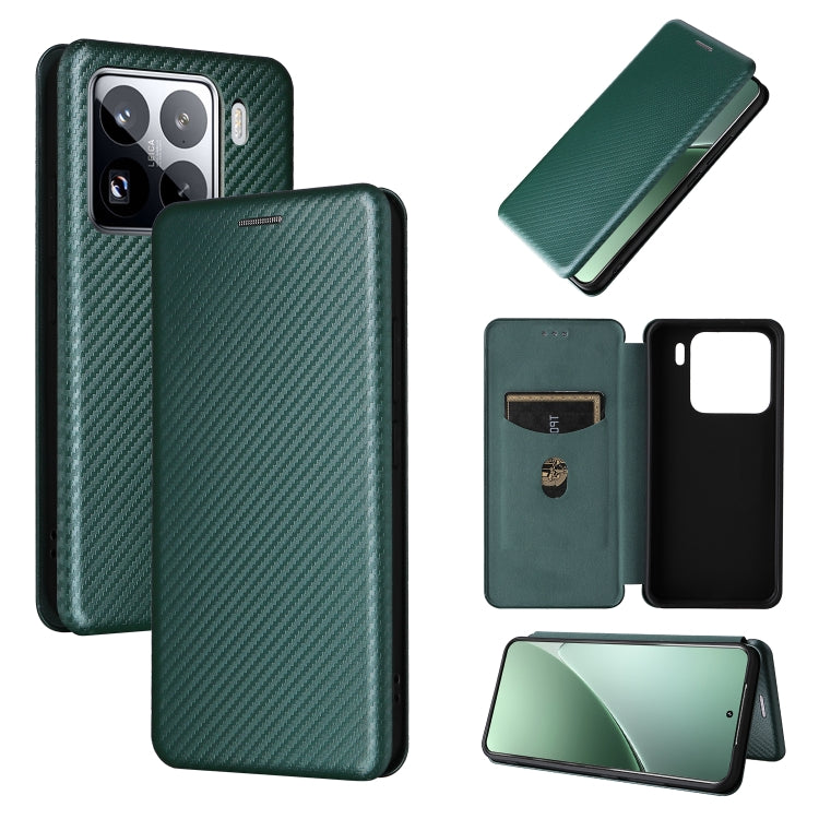 Custodia per telefono in pelle con texture in fibra di carbonio, For Xiaomi Poco X7 Pro / Redmi Turbo 4, For Xiaomi 15 Pro, For Xiaomi 15, For Xiaomi 14T Pro