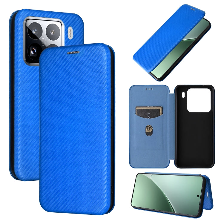 Custodia per telefono in pelle con texture in fibra di carbonio, For Xiaomi Poco X7 Pro / Redmi Turbo 4, For Xiaomi 15 Pro, For Xiaomi 15, For Xiaomi 14T Pro