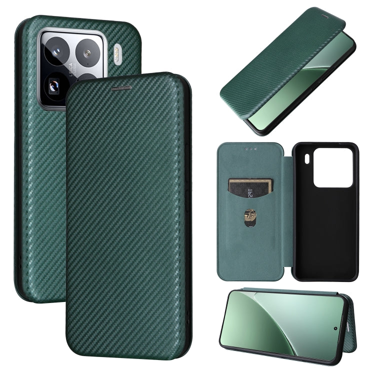 Custodia per telefono in pelle con texture in fibra di carbonio, For Xiaomi Poco X7 Pro / Redmi Turbo 4, For Xiaomi 15 Pro, For Xiaomi 15, For Xiaomi 14T Pro