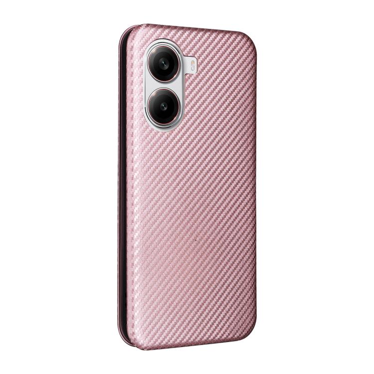 Custodia per telefono in pelle con texture in fibra di carbonio, For Xiaomi Poco X7 Pro / Redmi Turbo 4, For Xiaomi 15 Pro, For Xiaomi 15, For Xiaomi 14T Pro