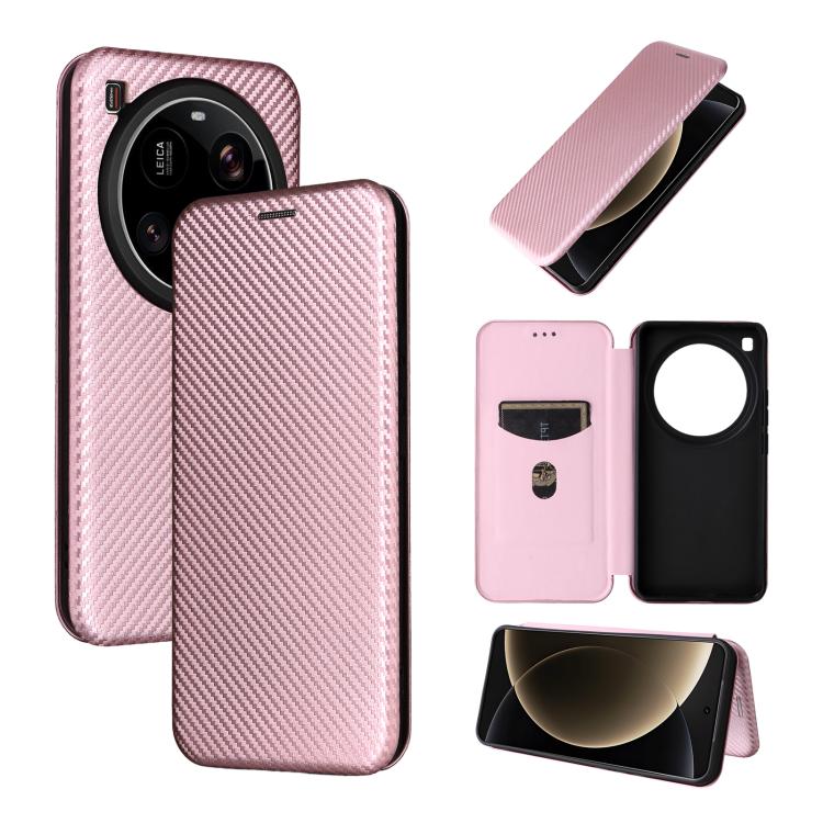 Custodia per telefono in pelle con texture in fibra di carbonio, For Xiaomi 17 Pro, For Xiaomi 17, For Xiaomi Poco F7 5G Global, For Xiaomi 15 Ultra