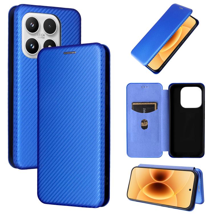 Custodia per telefono in pelle con texture in fibra di carbonio, For Xiaomi 17 Pro, For Xiaomi 17, For Xiaomi Poco F7 5G Global, For Xiaomi 15 Ultra