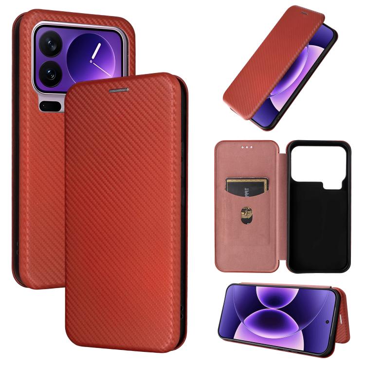 Custodia per telefono in pelle con texture in fibra di carbonio, For Xiaomi 17T Pro 5G, For Xiaomi 17T 5G, For Xiaomi 17 Ultra, For Xiaomi 17 Pro Max