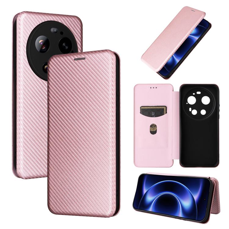 Custodia per telefono in pelle con texture in fibra di carbonio, For Xiaomi 17T Pro 5G, For Xiaomi 17T 5G, For Xiaomi 17 Ultra, For Xiaomi 17 Pro Max