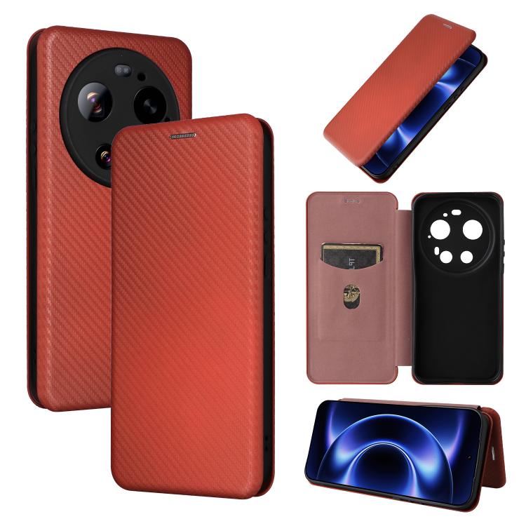 Custodia per telefono in pelle con texture in fibra di carbonio, For Xiaomi 17T Pro 5G, For Xiaomi 17T 5G, For Xiaomi 17 Ultra, For Xiaomi 17 Pro Max