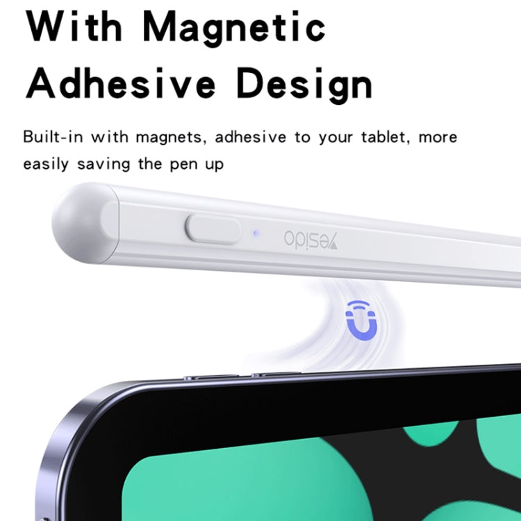 Penna stilo capacitiva universale attiva adesiva magnetica anti-mistouch Yesido ST15, ST15