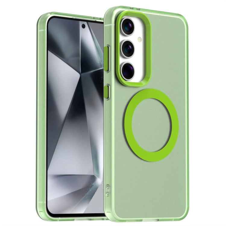 Custodia per telefono Candy Magsafe PC Hybrid TPU, For Samsung Galaxy S23 FE 5G, For Samsung Galaxy S23 Ultra 5G, For Samsung Galaxy S23+ 5G