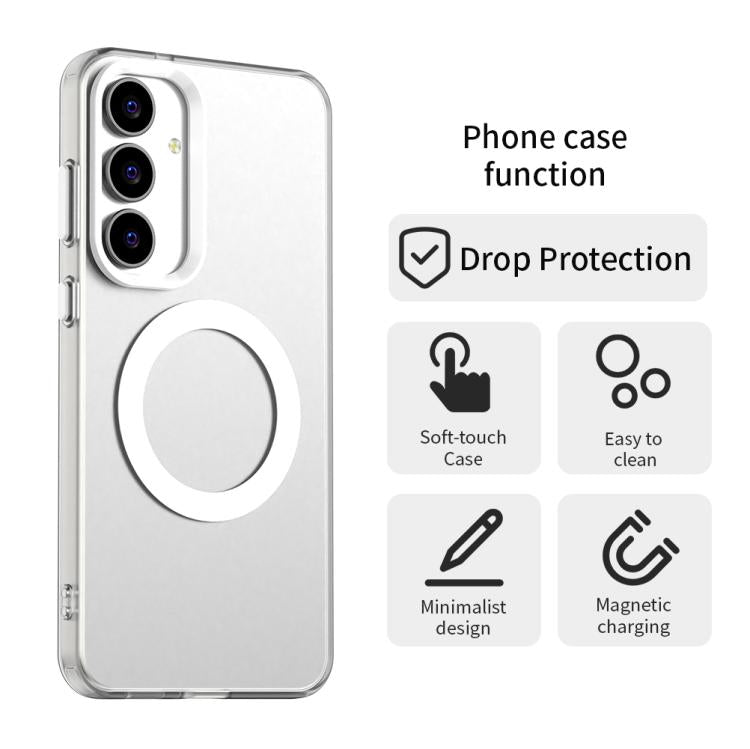 Custodia per telefono Candy Magsafe PC Hybrid TPU, For Samsung Galaxy S25 FE 5G, For Samsung Galaxy S25 Edge 5G, For Samsung Galaxy S25 5G