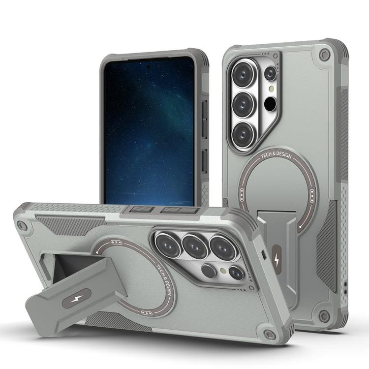 Custodia per telefono Armor MagSafe Holder PC Hybrid TPU, For Samsung Galaxy S26+ 5G, For Samsung Galaxy S26 Ultra 5G, For Samsung Galaxy S26 5G, For Samsung Galaxy S25 Edge 5G