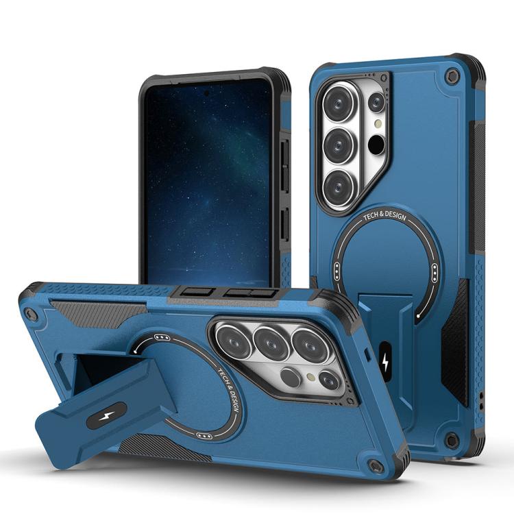 Custodia per telefono Armor MagSafe Holder PC Hybrid TPU, For Samsung Galaxy S26+ 5G, For Samsung Galaxy S26 Ultra 5G, For Samsung Galaxy S26 5G, For Samsung Galaxy S25 Edge 5G