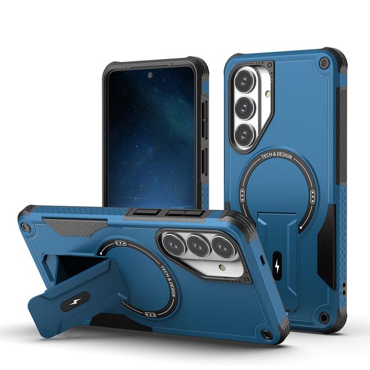 Custodia per telefono Armor MagSafe Holder PC Hybrid TPU, For Samsung Galaxy S26+ 5G, For Samsung Galaxy S26 Ultra 5G, For Samsung Galaxy S26 5G, For Samsung Galaxy S25 Edge 5G